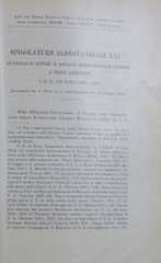 Spigolature aldrovandiane 21: Un pugillo di lettere di Giovanni Odorico Melchiori Trentino a Ulisse Aldrovandi