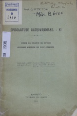 Spigolature aldrovandiane 11: Intorno alle relazioni del botanico Melchiorre Guilandino con Ulisse Aldrovandi