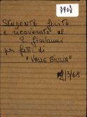 Studente ferito e ricoverato al S. Giovanni per fatti di “Valle Giulia”, 2/3/68