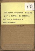 Sciopero generale nazionale per i fatti di Brescia, corteo e comizio a San Giovanni, 29.5.74