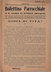 Bollettino parrocchiale di S. Maria in Strada