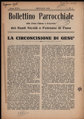 Bollettino mensile della Chiesa Plebana e Arcipretale dei Santi Nicolò e Petronio di Funo