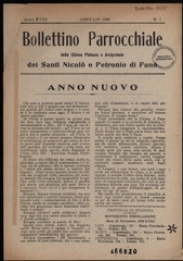 Bollettino mensile della Chiesa Plebana e Arcipretale dei Santi Nicolò e Petronio di Funo