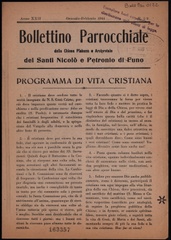 Bollettino mensile della Chiesa Plebana e Arcipretale dei Santi Nicolò e Petronio di Funo