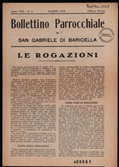 Bollettino parrocchiale di San Gabriele di Baricella