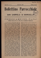 Bollettino parrocchiale di San Gabriele di Baricella