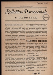 Bollettino della Parrocchia di S. Gabriele (Baricella)