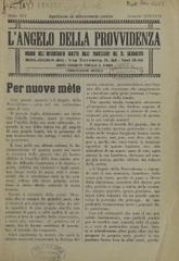L'Angelo della provvidenza : organo del Collegio diretto dalle Francescane del SS. Sacramento