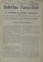 Bollettino parrocchiale di S. Caterina di strada Maggiore : vita cristiana