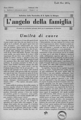 L'angelo della famiglia : periodico mensile della parrocchia di S. Egidio