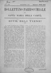 Bollettino parrocchiale di S. Maria della Carità