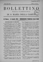 Bollettino della parrocchia di S. Maria della Carità