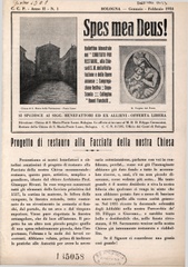 Spes mea Deus! : bollettino bimestrale del Comitato pro restauri alla chiesa di S. M. della Visitazione e delle opere annesse, Congregazione festiva, doposcuola, Collegino I buoni fanciulli