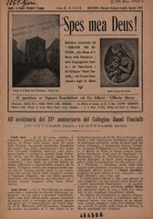 Spes mea Deus! : bollettino bimestrale del Comitato pro restauri alla chiesa di S. M. della Visitazione e delle opere annesse, Congregazione festiva, doposcuola, Collegino I buoni fanciulli