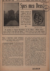 Spes mea Deus! : bollettino bimestrale del Comitato pro restauri alla chiesa di S. M. della Visitazione e delle opere annesse, Congregazione festiva, doposcuola, Collegino I buoni fanciulli