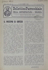 Bollettino parrocchiale della metropolitana Bologna