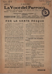 La Voce del parroco : bollettino della Parrocchia di San Silverio