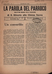 La Voce del parroco : bollettino della Parrocchia di San Silverio