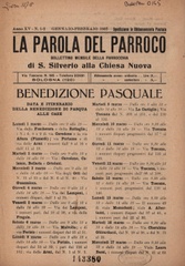 La Voce del parroco : bollettino della Parrocchia di San Silverio