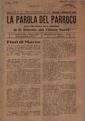 La Voce del parroco : bollettino della Parrocchia di San Silverio