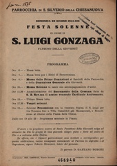 La Voce del parroco : bollettino della Parrocchia di San Silverio