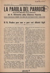 La Voce del parroco : bollettino della Parrocchia di San Silverio