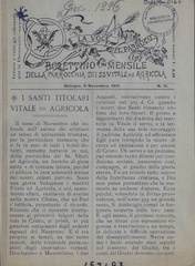 La voce del parroco : bollettino mensile della Parrocchia dei Ss. Vitale ed Agricola