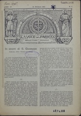 La voce del parroco : bollettino mensile della Parrocchia dei Ss. Vitale ed Agricola