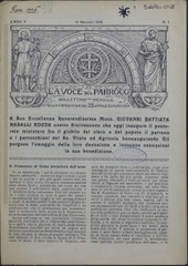 La voce del parroco : bollettino mensile della Parrocchia dei Ss. Vitale ed Agricola