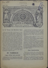 La voce del parroco : bollettino mensile della Parrocchia dei Ss. Vitale ed Agricola