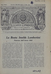 La voce del parroco : bollettino mensile della Parrocchia dei Ss. Vitale ed Agricola