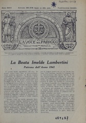 La voce del parroco : bollettino mensile della Parrocchia dei Ss. Vitale ed Agricola