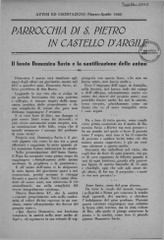 Parrocchia di San Pietro in Castello d'Argile