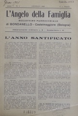 L'Angelo della famiglia : bollettino parrocchiale di Bondanello, Castelmaggiore (Bologna)