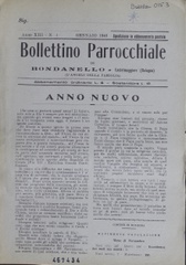 L'Angelo della famiglia : bollettino parrocchiale di Bondanello, Castelmaggiore (Bologna)
