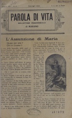 Parola di vita : bollettino parrocchiale di Marano