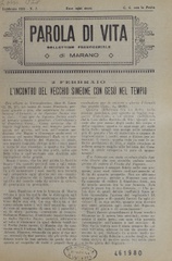 Parola di vita : bollettino parrocchiale di Marano