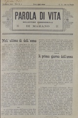Parola di vita : bollettino parrocchiale di Marano