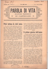 Parola di vita : bollettino parrocchiale di Castenaso