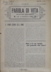 Parola di vita : bollettino parrocchiale di Castenaso