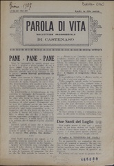 Parola di vita : bollettino parrocchiale di Castenaso