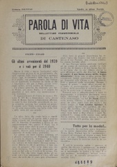 Parola di vita : bollettino parrocchiale di Castenaso