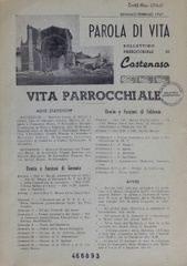 Parola di vita : bollettino parrocchiale di Castenaso
