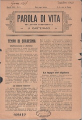 Parola di vita : bollettino parrocchiale di Castenaso