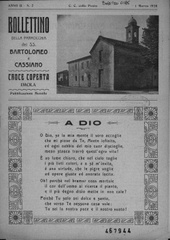 Bollettino della parrocchia dei SS. Bartolomeo e Cassiano (Croce Coperta Imola)