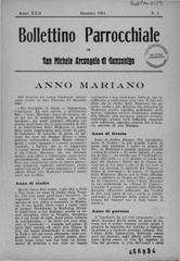 Bollettino parrocchiale di San Michele Arcangelo di Ganzanigo