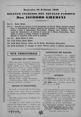 Bollettino parrocchiale di San Michele Arcangelo di Ganzanigo