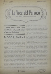 La Voce del Parroco : bollettino parrocchiale mensile