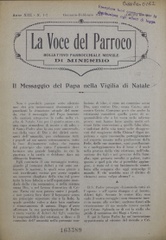 La Voce del Parroco : bollettino parrocchiale mensile