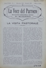 La Voce del Parroco : bollettino parrocchiale mensile